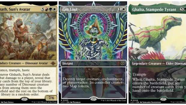 Ghalta and Gishath in the new Magic set
